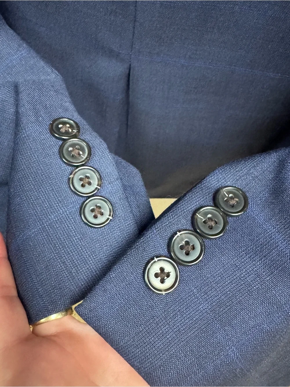 Lauren Ralph Lauren Navy Plaid Blazer Suit Jacket 46R